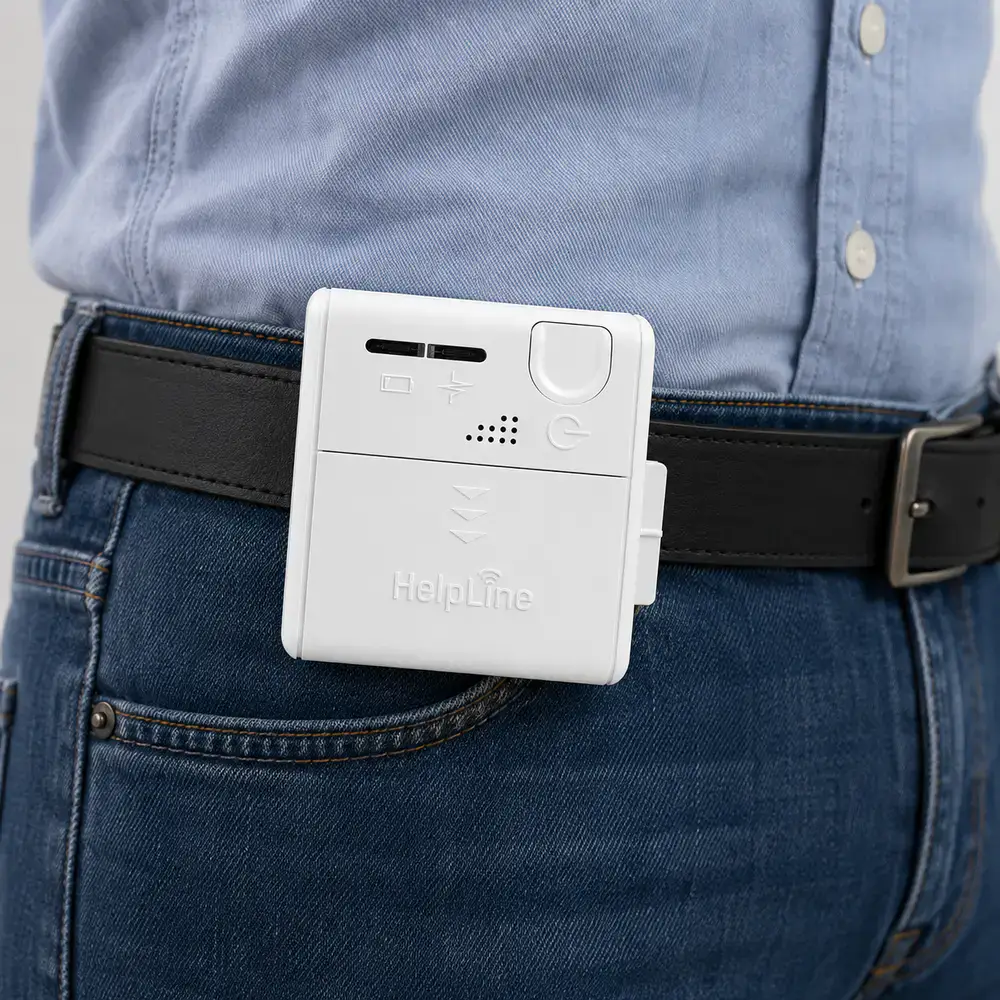 TELEMAT Sensor-Trittmatte mit HELPLINE Mini – Mobiles Pflege- & Sicherheitsset  Gebraucht-wie neu