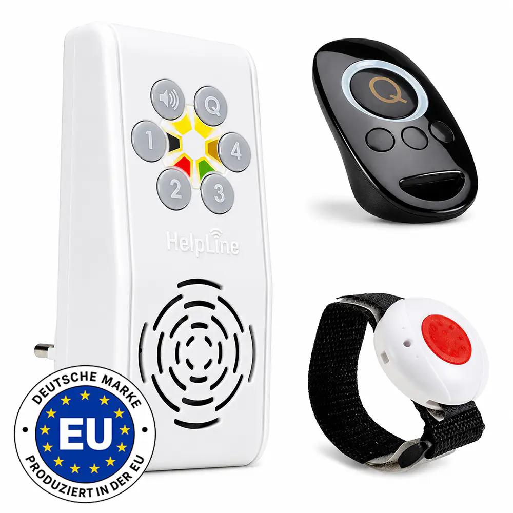 HELPLINE 230 Hausnotruf mit Armbandsender und Quittierungssender