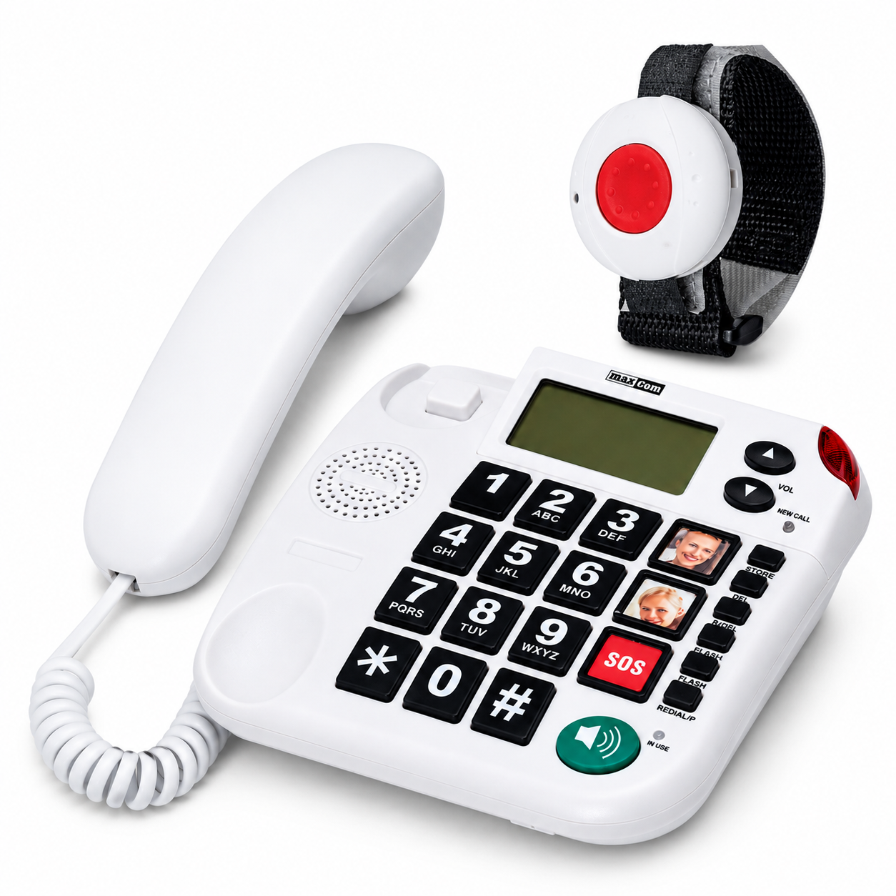 MAXCOM KXT SOS 481 Seniorentelefon-Set – inkl. Funk-Armbandsender