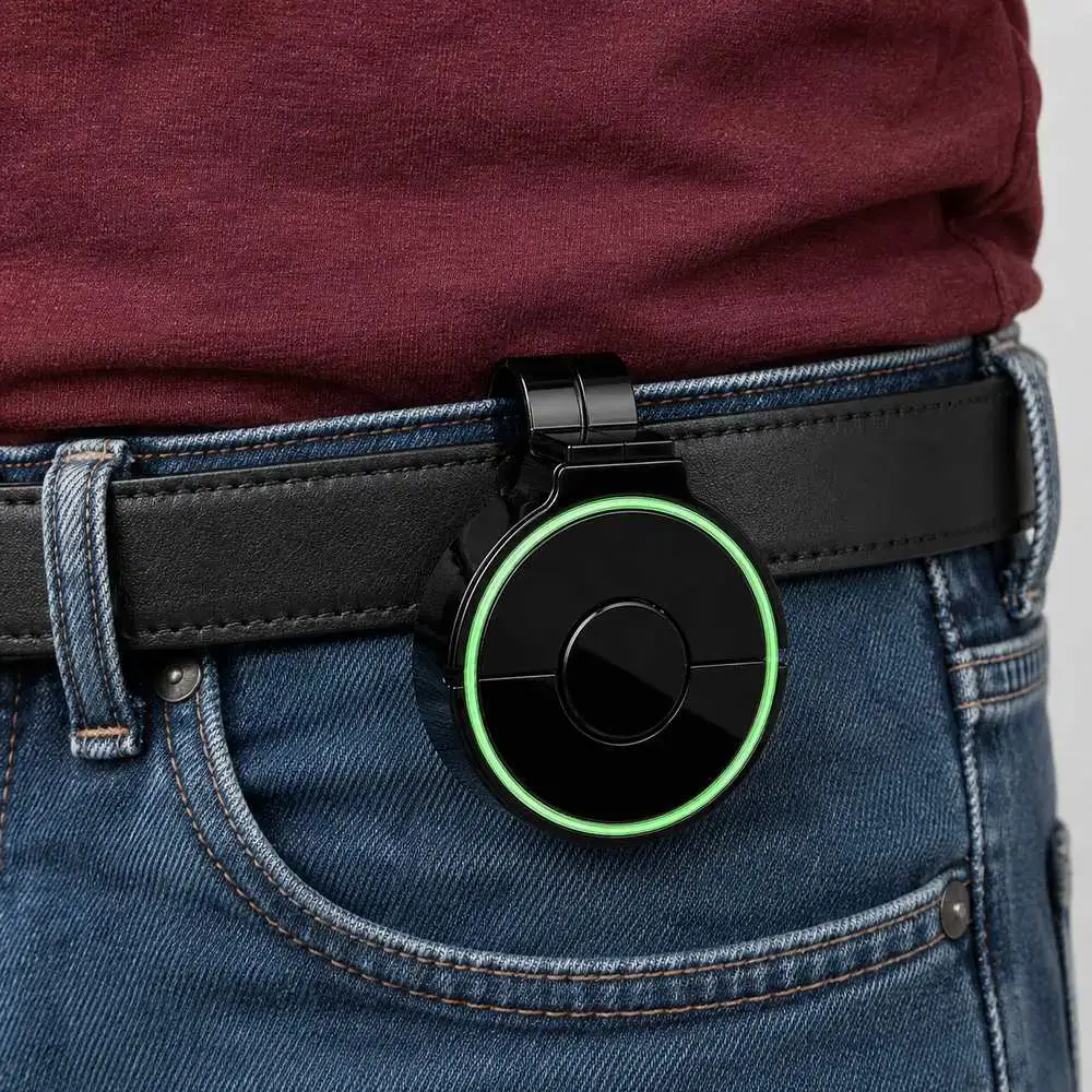 HELPLINE-EASYKEY -Mobiler Sender Farbe Schwarz am Gürtel