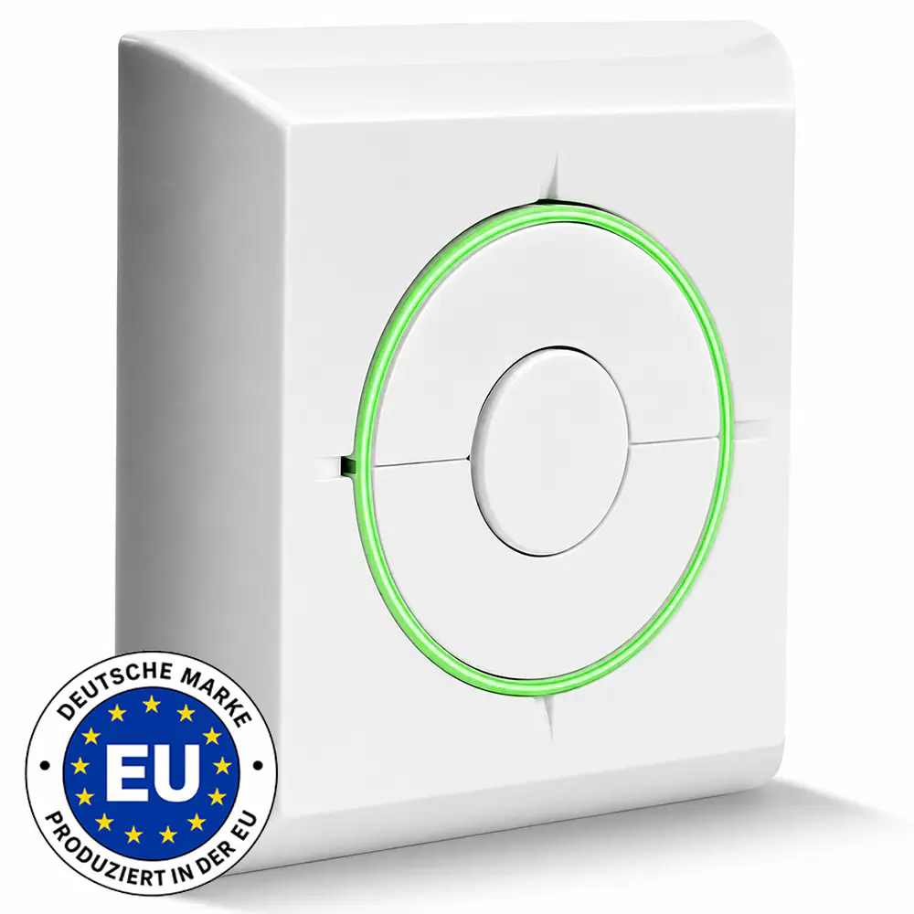 HELPLINE-EASYKEY -Taster mit Rahmen Farbe Weiß