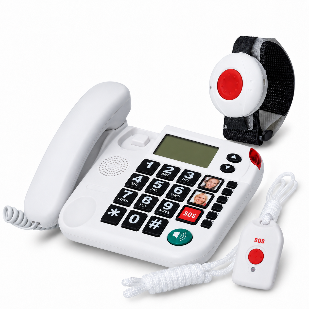 MAXCOM KXT SOS 481 Seniorentelefon-Set - inkl. Funk-Armbandsender