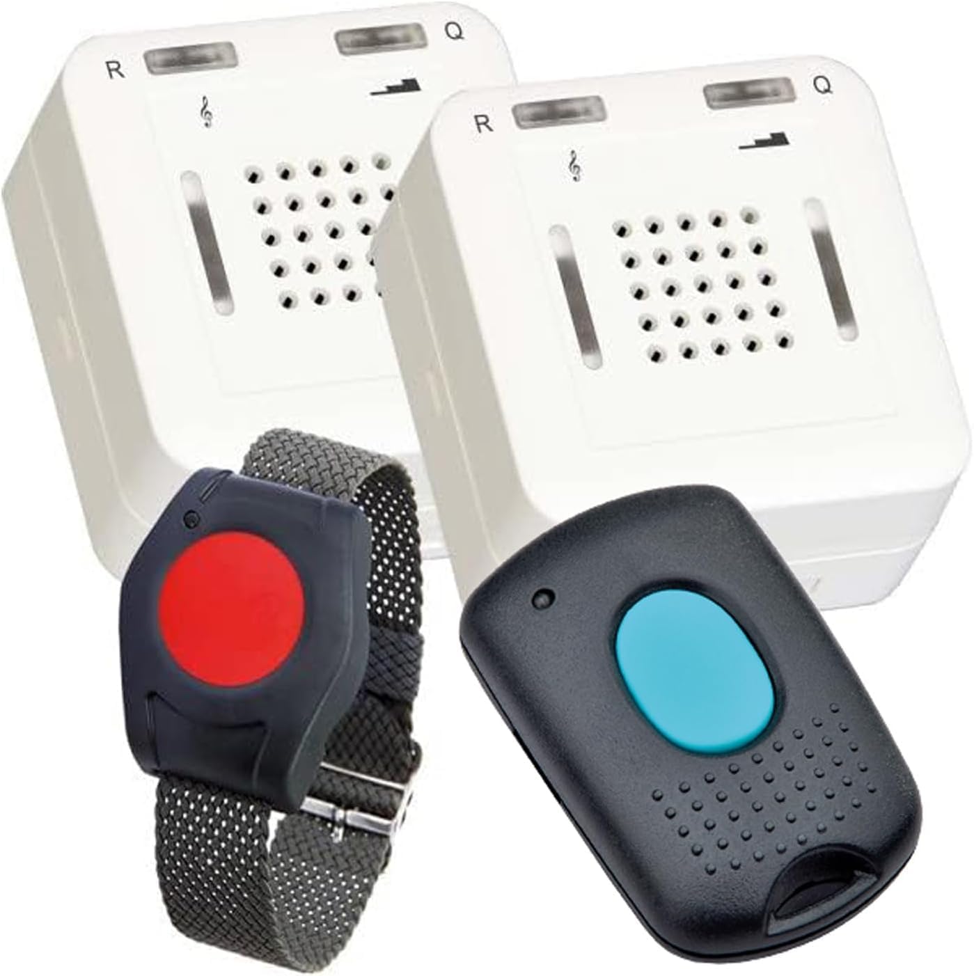 ELDAT Hausnotruf Komplett-Systeme | Sicherheits-Sets mit Dauer-Alarm & Fern-Stopp