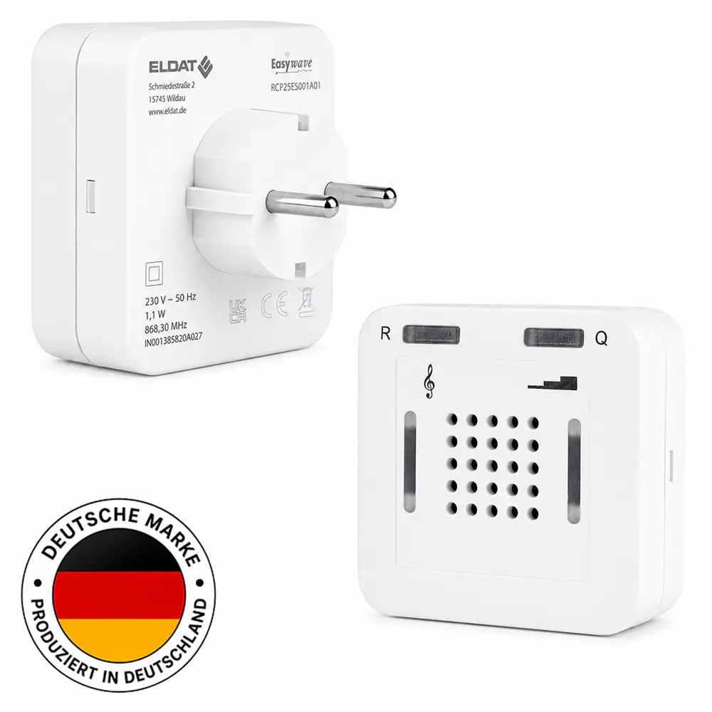 ELDAT Easywave Zusatz-Steckdosenempfänger RCP25 mit Quittierung