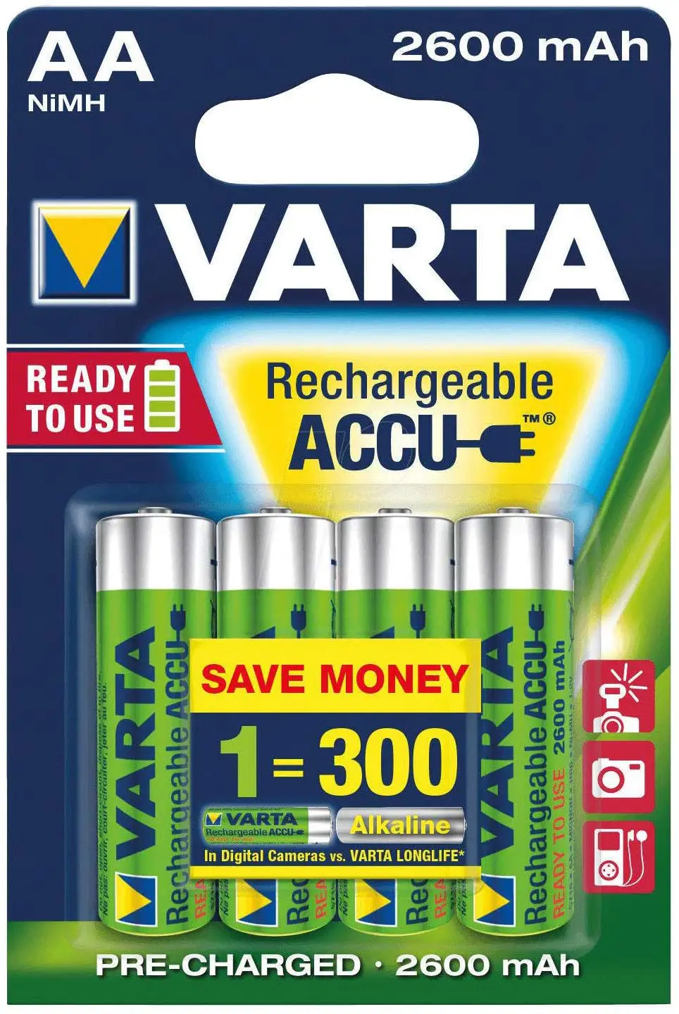 VARTA Premium Akku- und Ladeset für HelpLine Mini Batterien