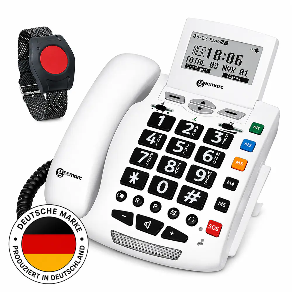 ELDAT Easywave Seniorentelefon APF03 inkl.Armbandsender