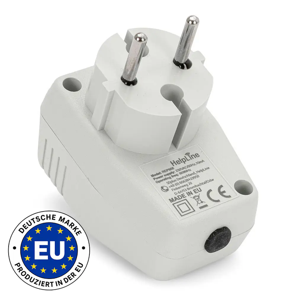 HELPLINE REP868 Repeater zur Erhöhung der Funkreichweite liegend-Vorderansicht