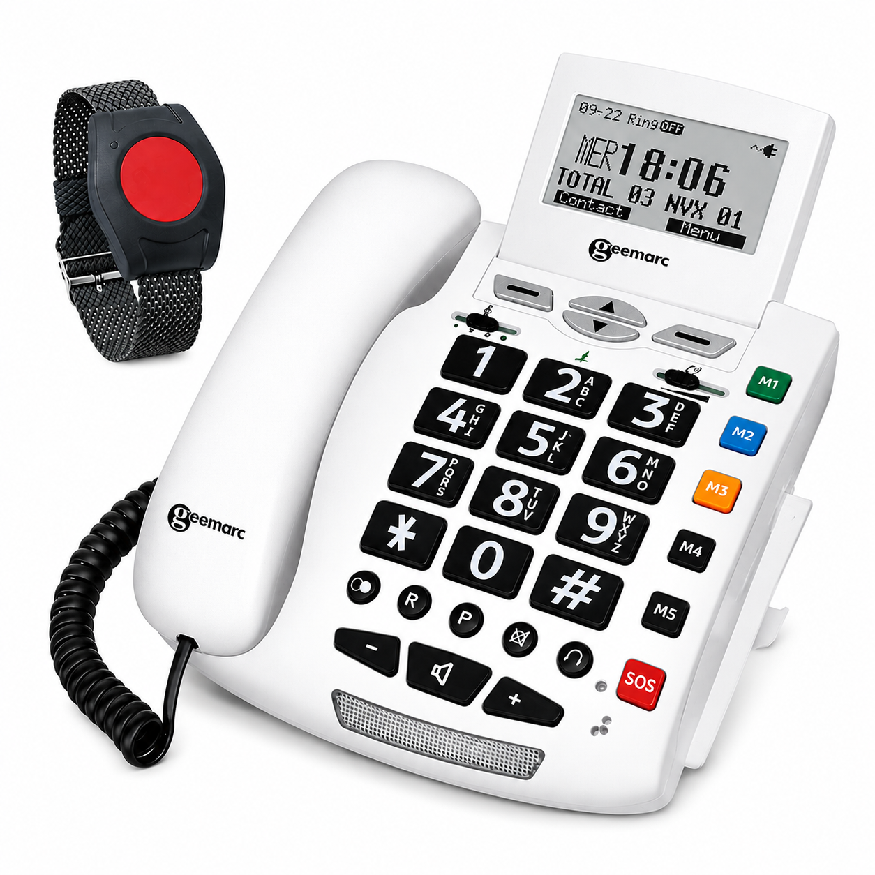 ELDAT Easywave Seniorentelefon APF03 inkl.Armbandsender