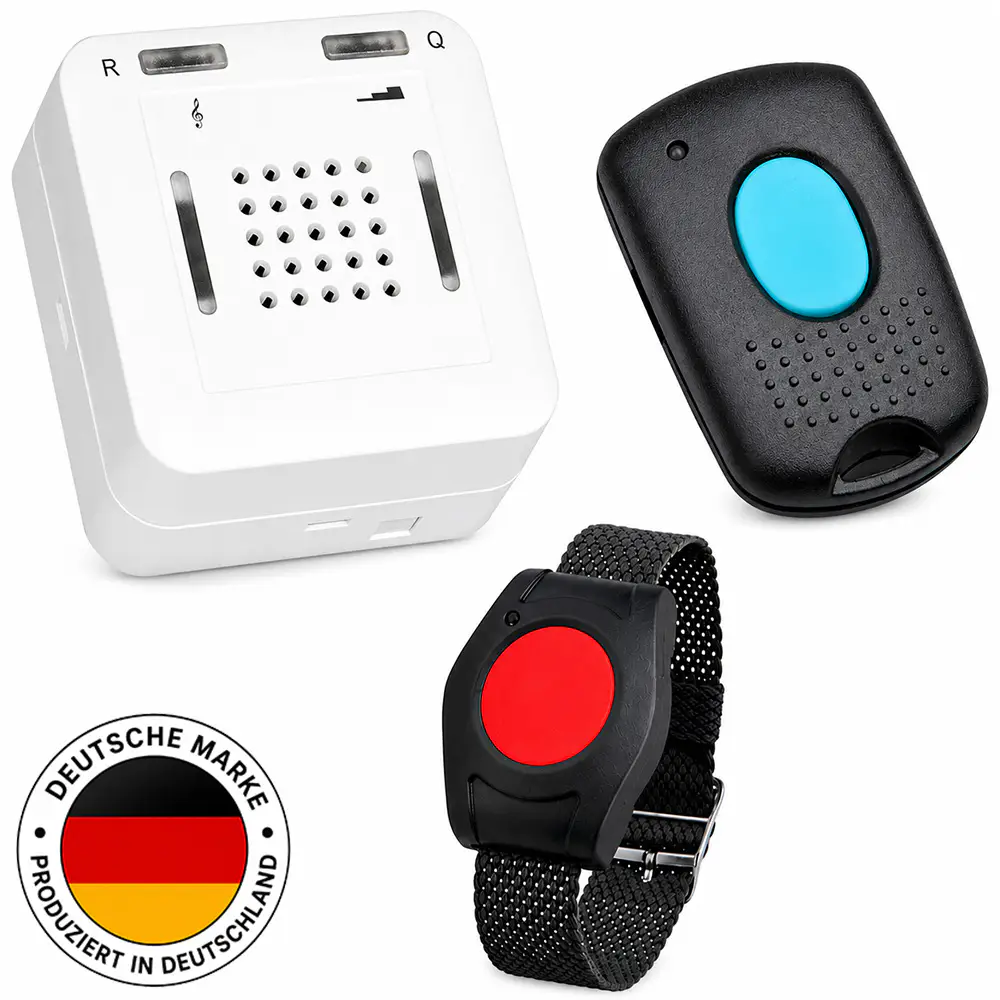 ELDAT Sicherheitspaket 1 - Hausnotruf mit Armbandsender und Quittierung